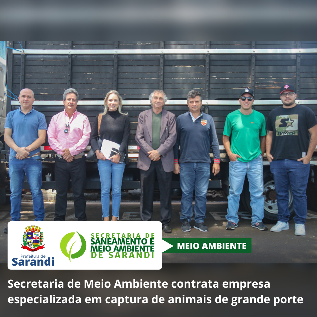 Secretaria de Meio Ambiente contrata empresa especializada em captura de animais de grande porte*